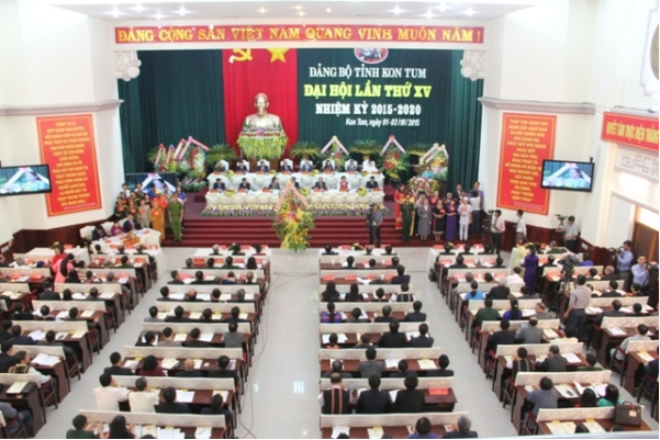 Khai mạc Đại hội đại biểu Đảng bộ tỉnh Kon Tum lần thứ XV 